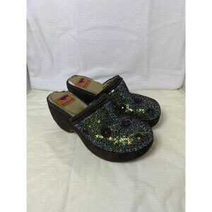 Rocketdog Women's Brown Iridescent Sequined Beaded Platform High Heels Size 9M
